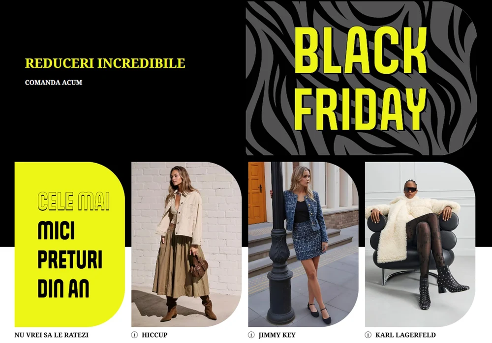 Fashion Days Black Friday 2025 – ultimele ore de reduceri de până la 90%. Transformă-ți outfitul în cel mai spectaculos mod, cu opere de artă