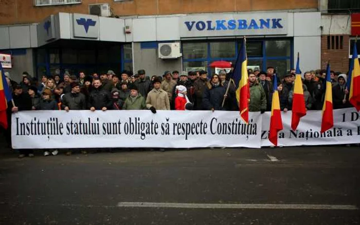 Protest de Ziua Naţională la Iaşi 