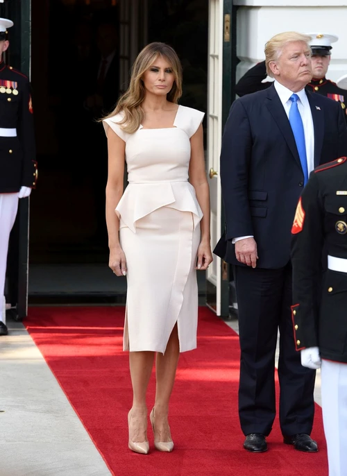 President Trump and First Lady Melania Trump welcome President Moon of the Republic of Korea DC jpeg
