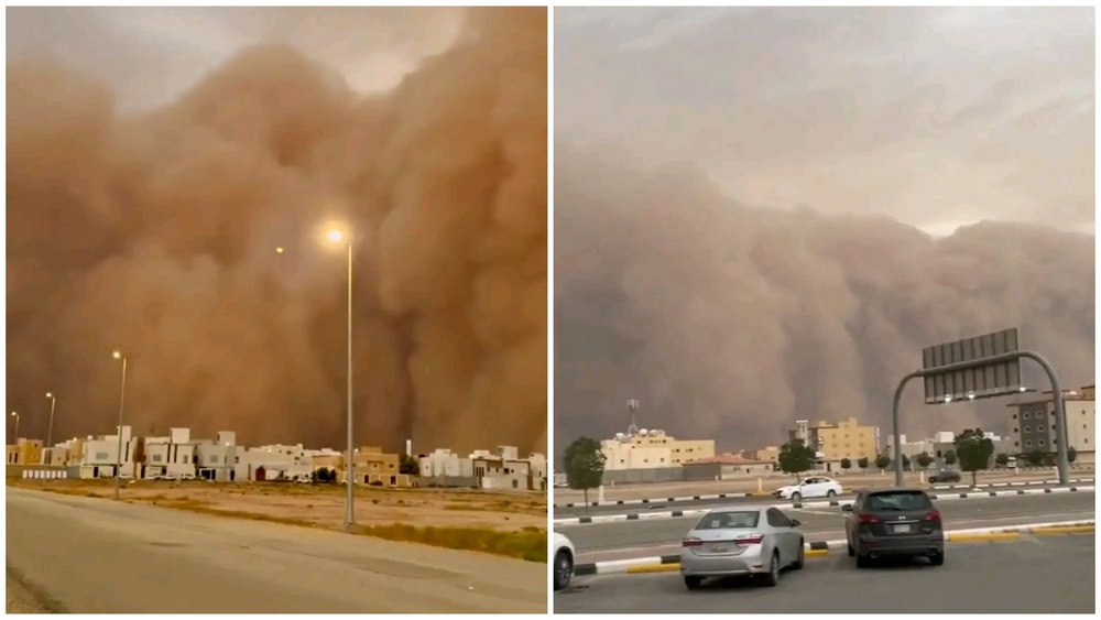 Imagini apocaliptice în Arabia Saudită: Cerul s-a făcut portocaliu, vizibilitatea a scăzut complet. Alertă în trei țări din Orientul Mijlociu