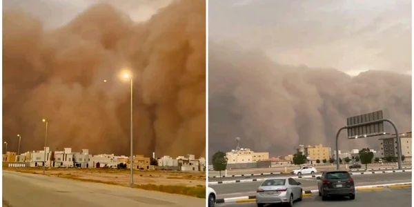 furtuna de nisip arabia saudita foto x