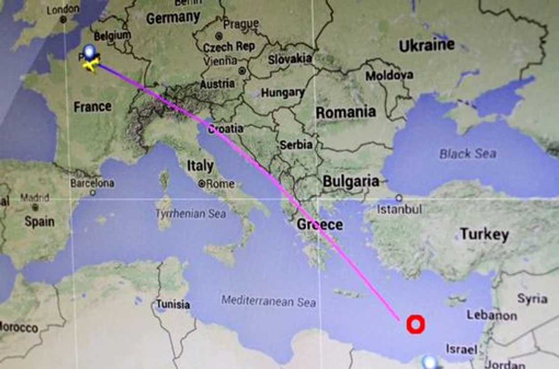Locația epavei avionului egiptean