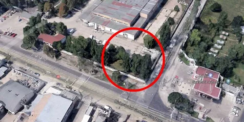 Zona în care se află terenul donat oraşului Galaţi FOTO Google Earth