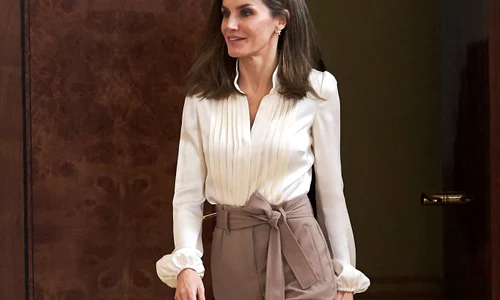 Queen Letizia Of Spain Attend Audiences At Zarzuela Palace jpeg