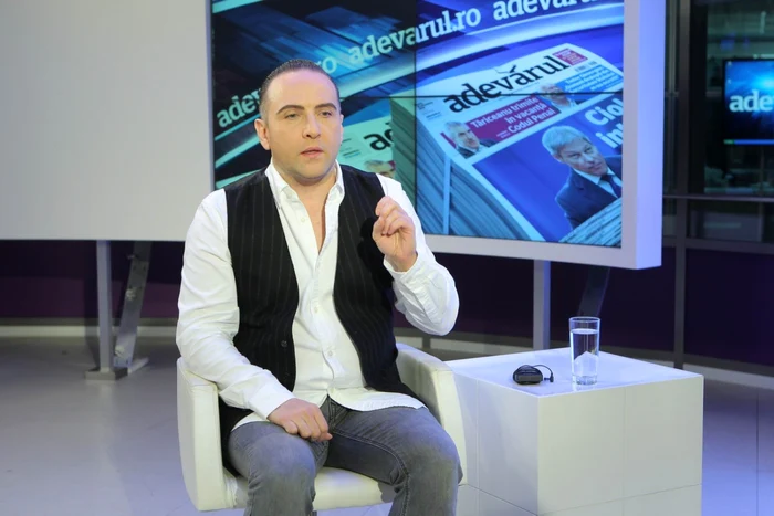 Răzvan Mazilu, în studioul Adevărul Live FOTOGRAFII: Eduard Enea