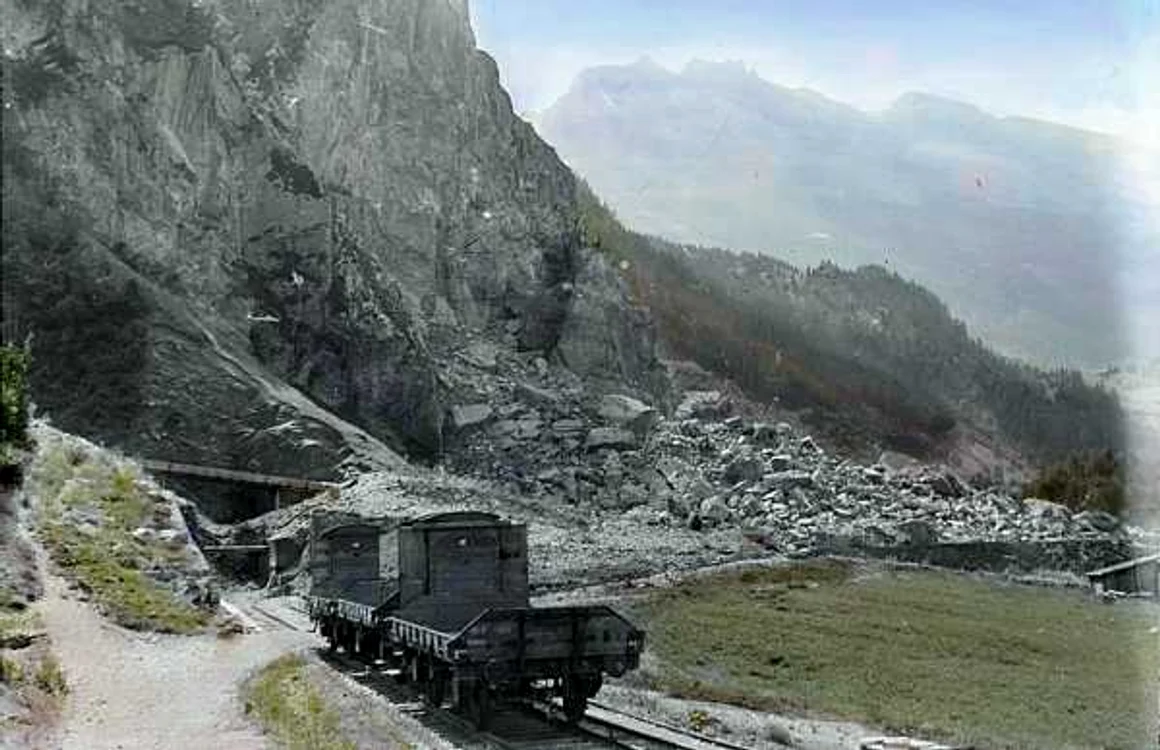 Explozia din 1947 de la Mitholz FOTO Wikimedia