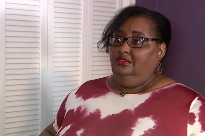 Sherrie James a fost speriată de bubuitura puternică (Foto: Captură video)