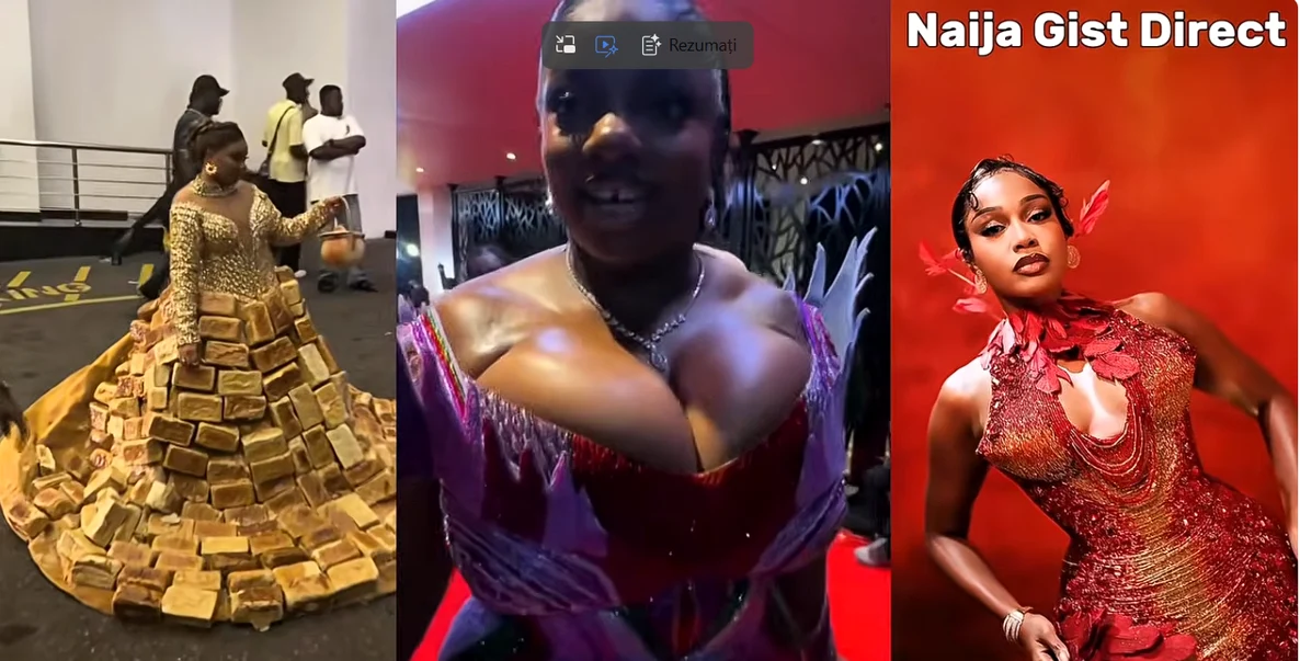 Ținute uluitoare, la AMWCA. FOTO Captură Youtube Naija Gist Direct
