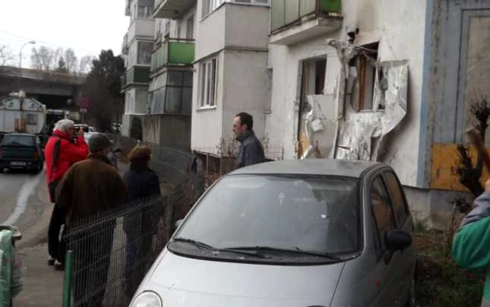 Apartamentul în care a avut loc explozie. FOTO: Remus Florescu