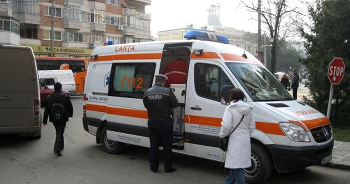 Pasagerul din mașină nu a necesitat internarea