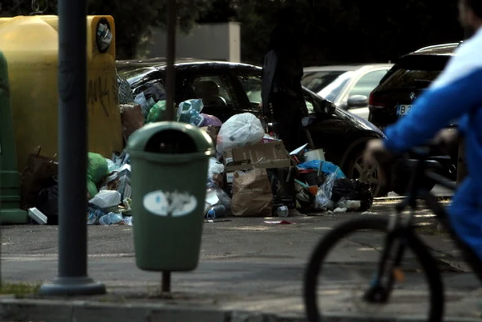 În apropiere de Vila Lac 3 dai cu ochii de maldărul de gunoi