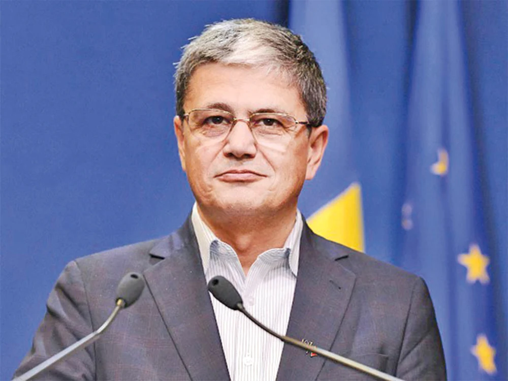 Marcel Boloș, ministrul de Finanțe, la microfon