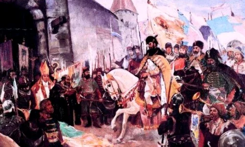 Mihai Viteazul se intitulează "domn al Ţării Româneşti şi Ardealului şi a toată Ţara Moldovei" jpeg