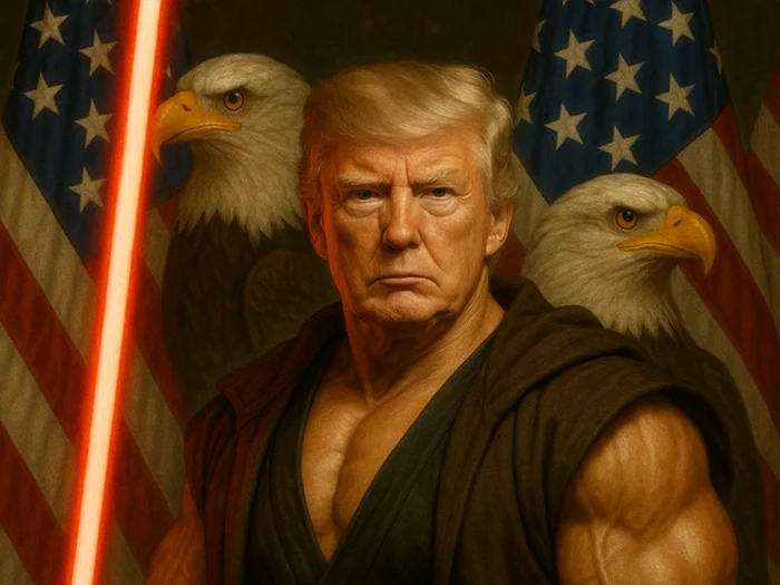 Fotografie cu Donald Trump generată cu AI/FOTO: X