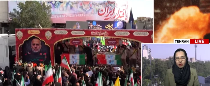 Funeralii în Iran. FOTO captură Youtube Al Jazeera English
