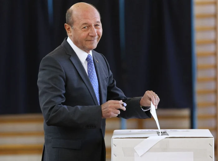 Traian Băsescu a votat la Jean Monnet