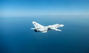 Su 24 rusesc interceptat deasupra Mării Negre Foto Fortele Aeriene Romane