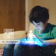 Copil - tableta - chat bot - inteligenta artificială FOTO Shutterstock 