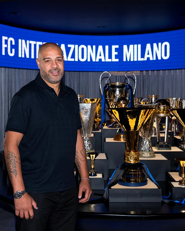 Adriano, în vizită la echipa antrenată acum de Cristi Chivu. Foto Facebook Inter  