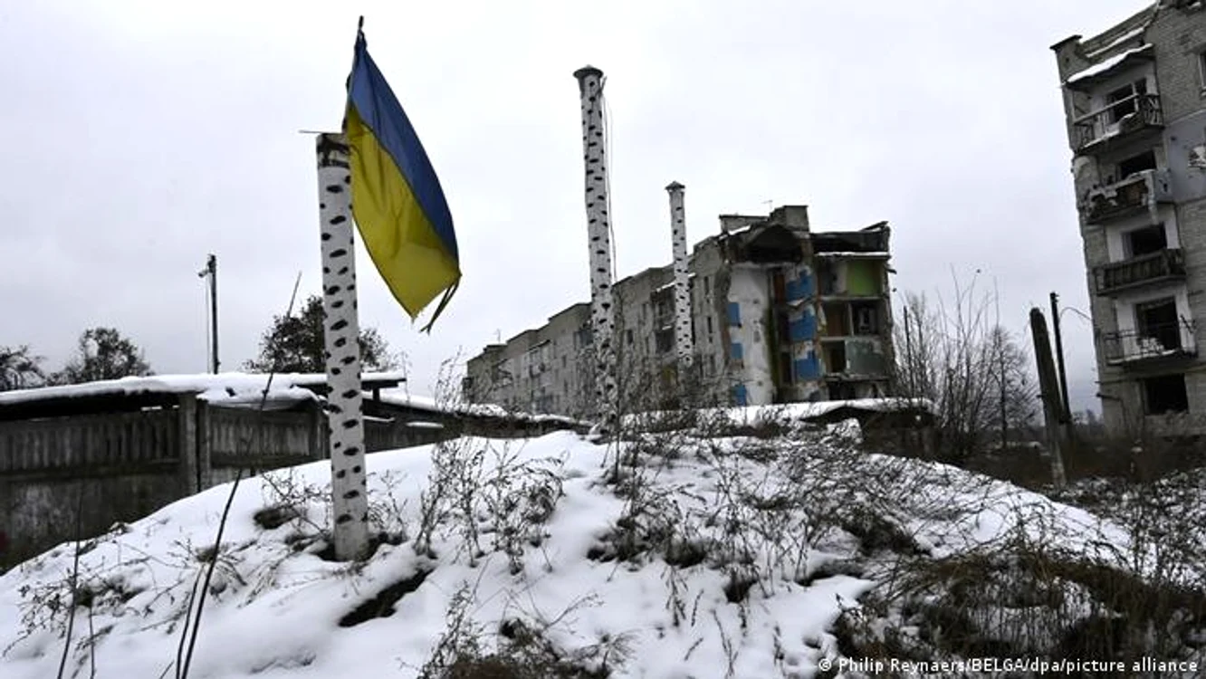 Zăpadă la Borodianka, lângă Kiev: în nordul și estul țării, începe înghețul de iarnă