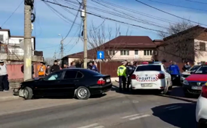 Accidentul s-a produs pe strada Transilvaniei