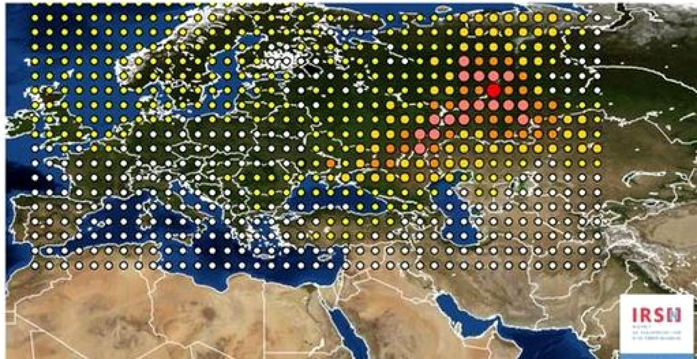 Nor radioactiv deasupra Europei FOTO Le Figaro