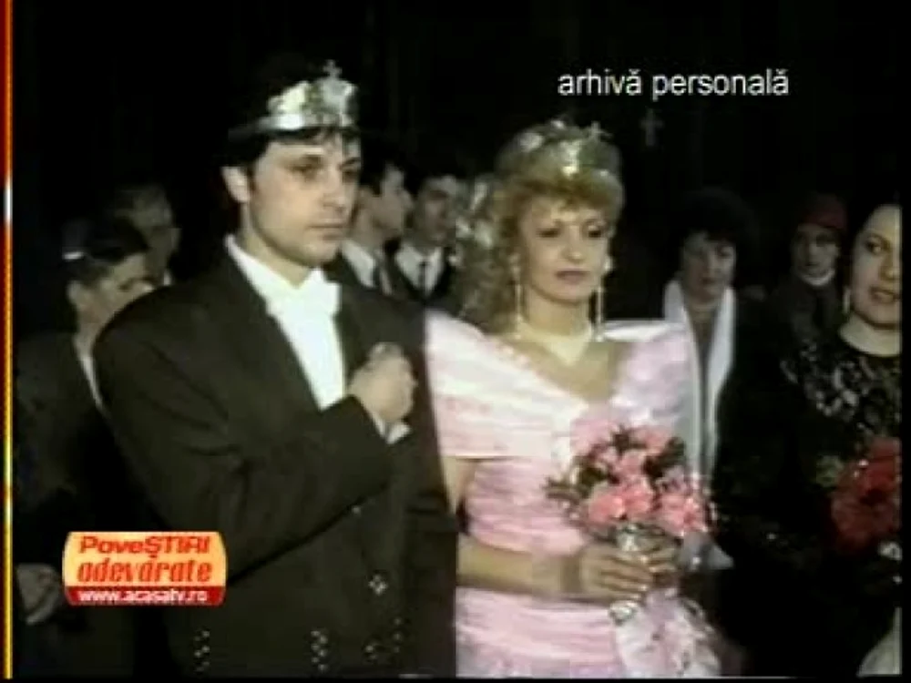 Cornel Galeș și Ileana Ciuculete, în ziua nunții lor
