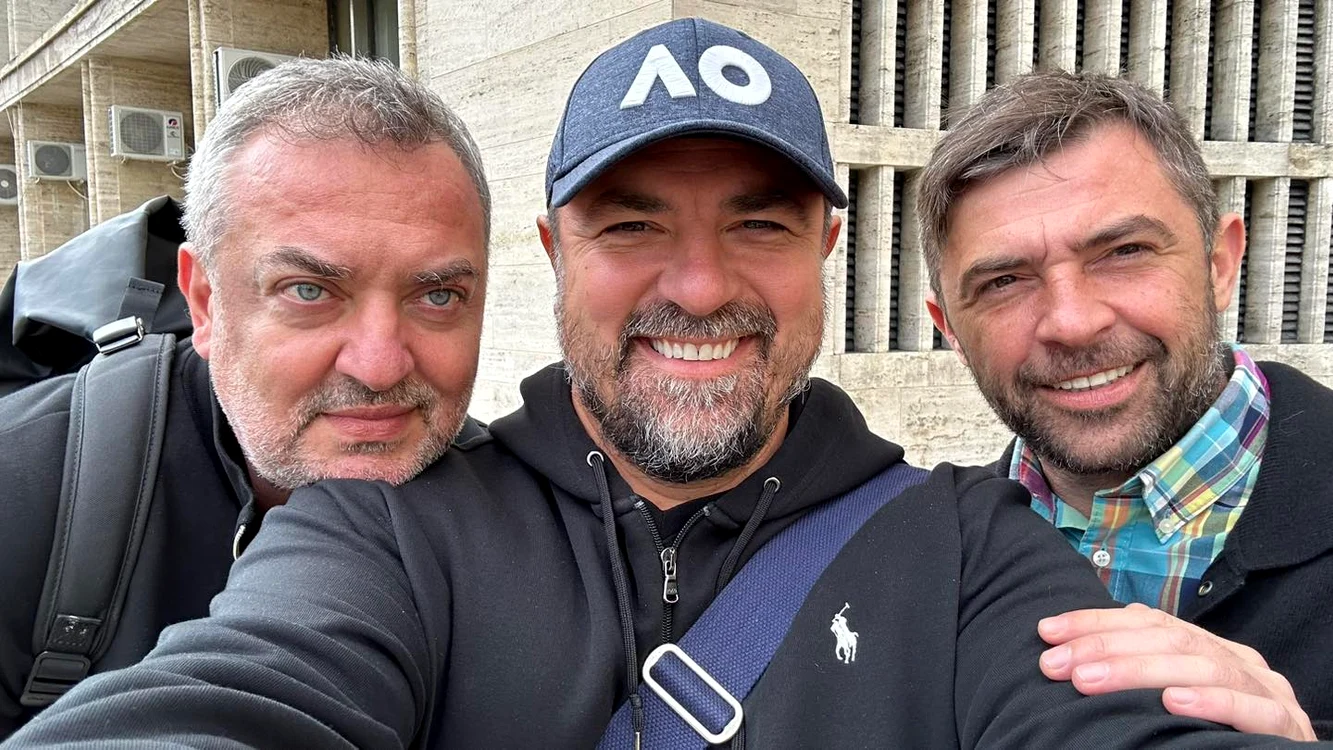 Cu Horia Brenciu și un prieten - foto facebook
