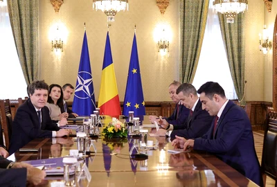 PSD participa la consultarile cu partidele parlamentare organizate de presedintele Romaniei la Palatul Cotroceni, 22 aprilie 2026.   Inquam Photos / Octav Ganea