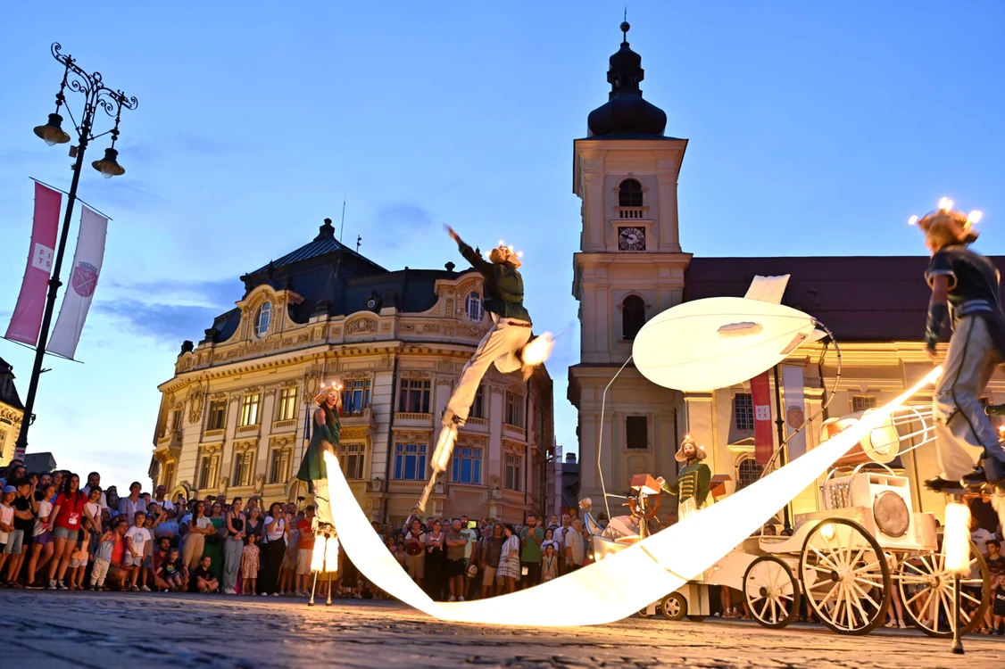 Teatrul se sărbătorește, ca în fiecare an, la Sibiu. FOTO: FITS