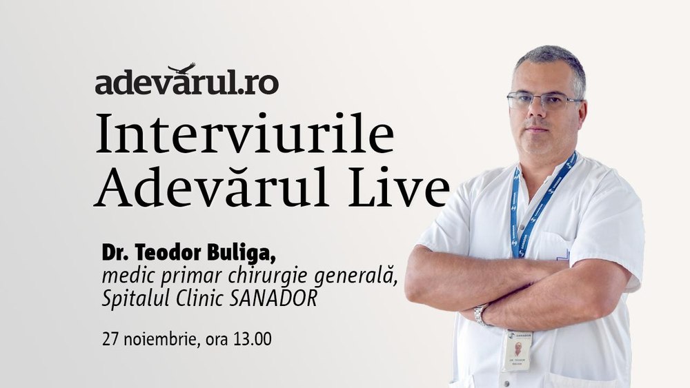 Adevărul Live de la 13.00: Rolul chirurgiei robotice în tratarea herniilor și a cancerului rectal