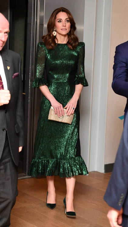 Kate Middleton într-o rochie verde smarald, de la The Vampire Wife