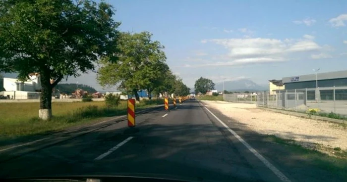 DN 73 Râşnov-Bran-Fundata a intrat în reparaţii. FOTObzb.ro