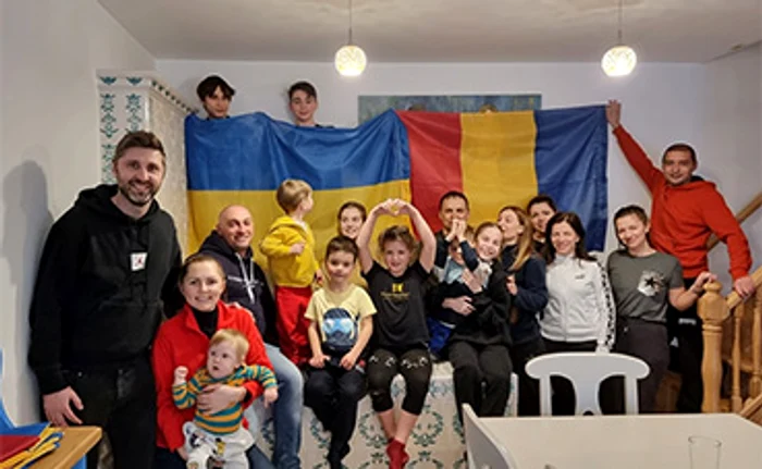Refugiaţii ucraineni se bucură de ospitalitate la Sarichioi. Foto: Casa Filip