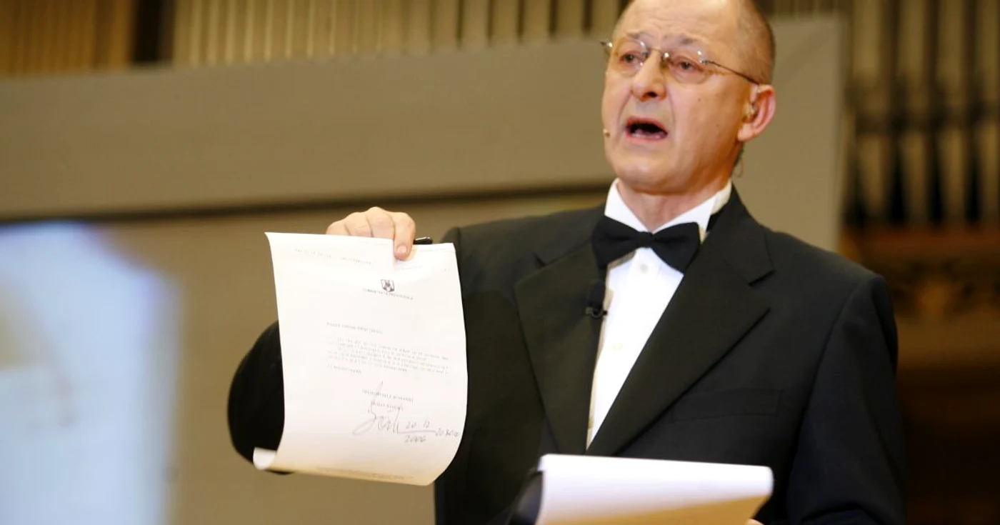 Mihai Tatulici a fost prezent la B1 TV pentru a-şi prezenta volumul „Singur între două veacuri“ FOTO Mediafax