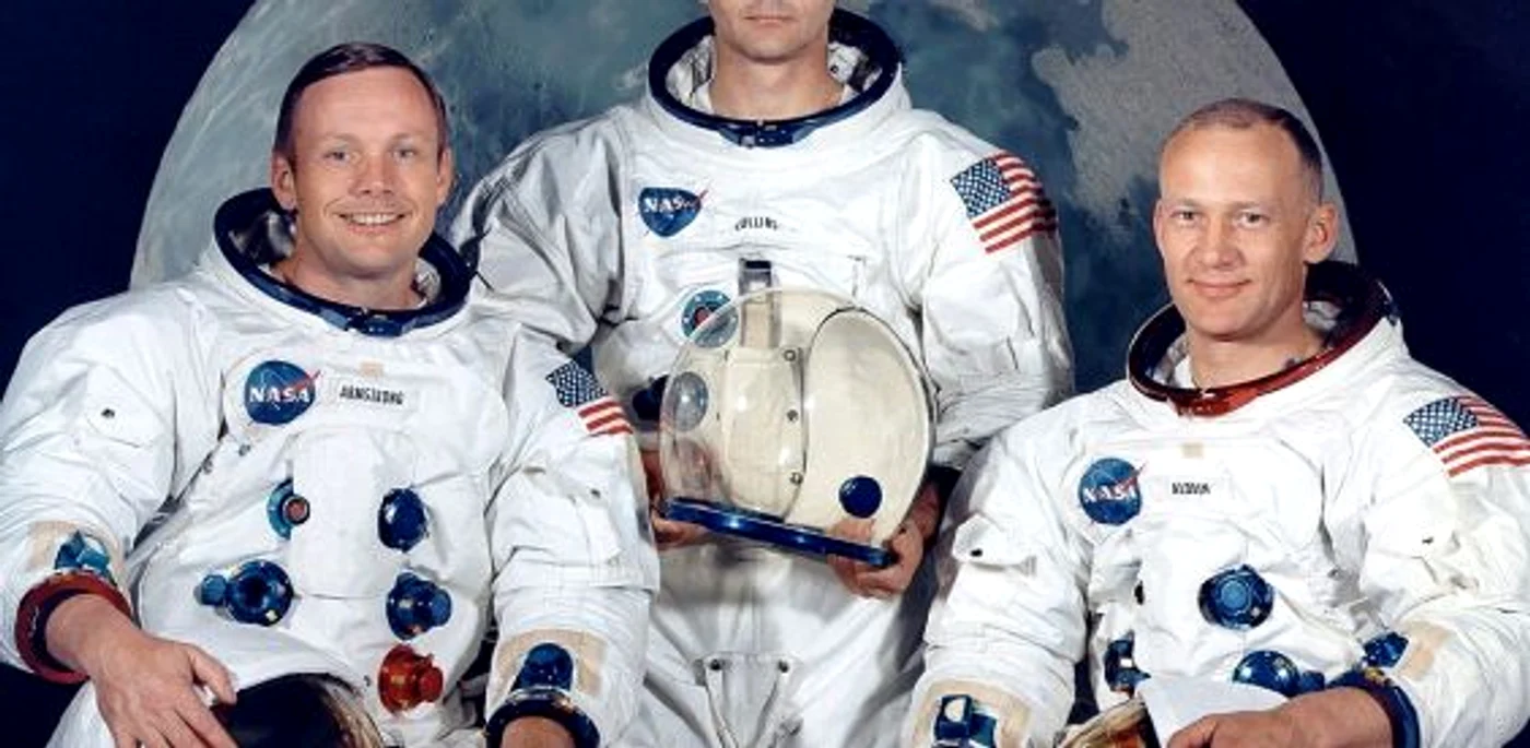Echipajul Apollo 11: Armstrong, Michael Collins şi Buzz Aldrin FOTO Wikipedia.org