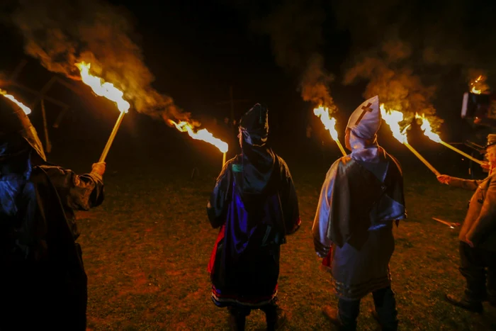 Reuniune Ku Klux Klan în Georgia, pe 23 aprilie 2016 FOTO EPA-EFE