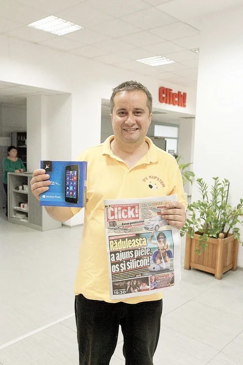 Lucian Barbu  a nimerit lozul  cu telefon