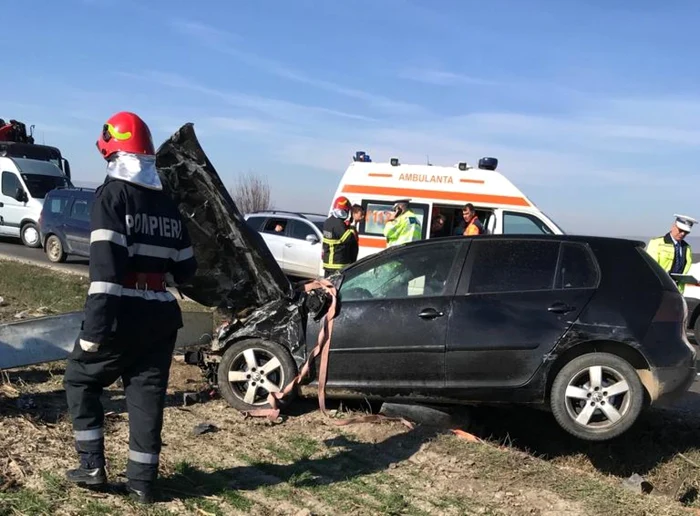 Accidentul a avut loc la ieşirea din Focşani