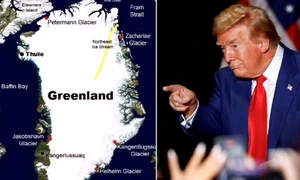Donald Trump Groenlanda, foto X jpg