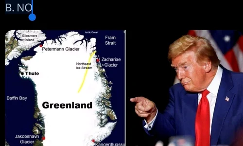 Donald Trump Groenlanda, foto X jpg
