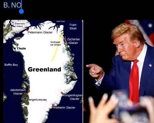 Donald Trump Groenlanda, foto X jpg