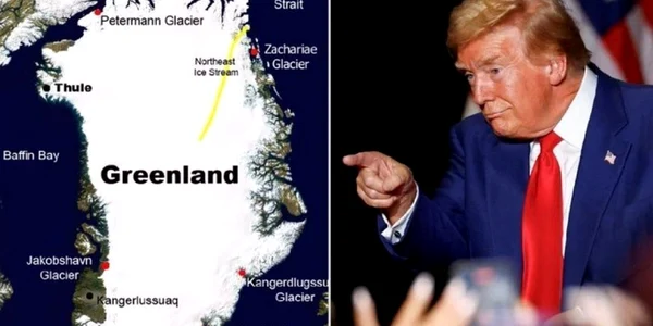 Donald Trump Groenlanda, foto X jpg