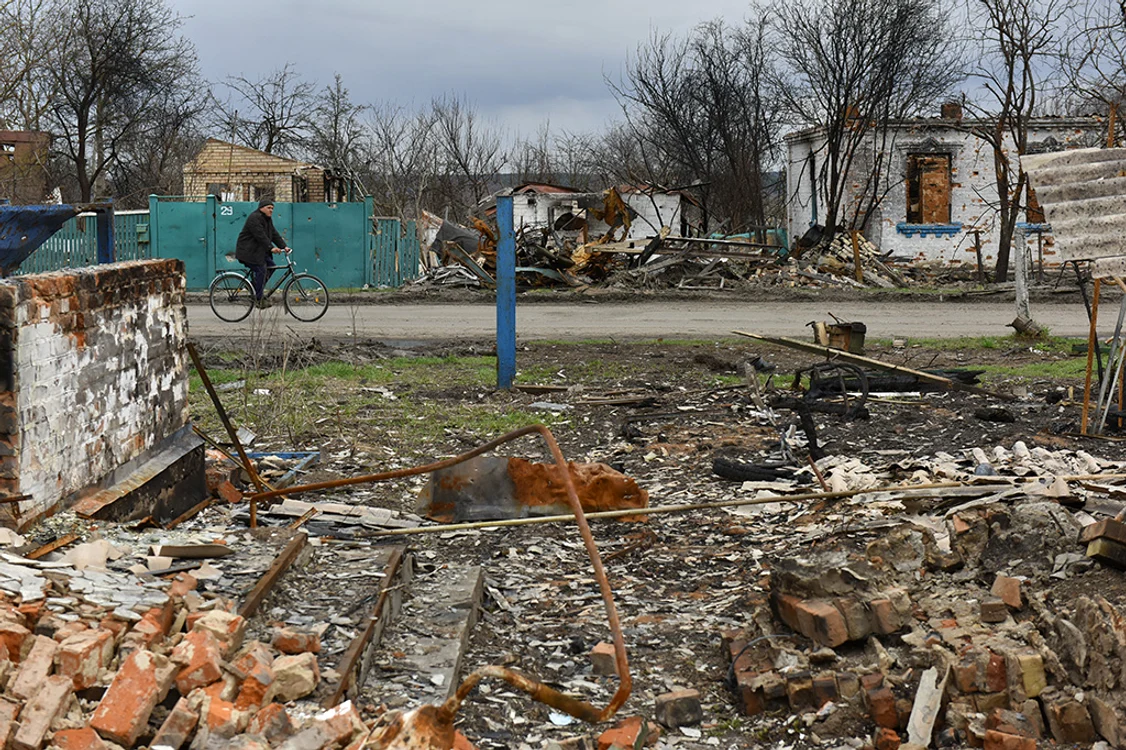Localităţi întregi din apropiere  de Kiev, rase de pe faţa pământului