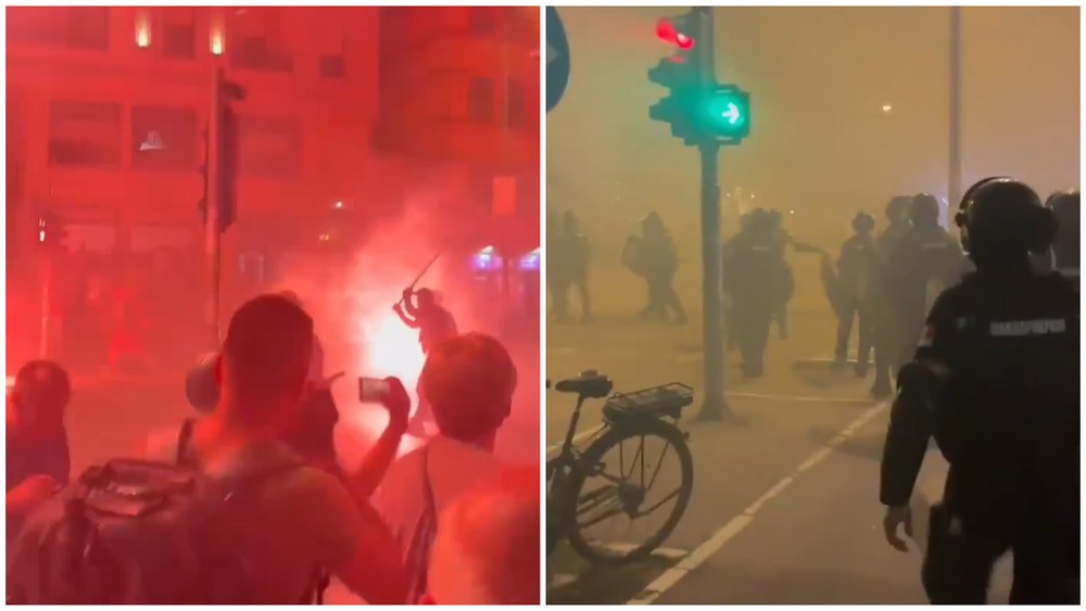 Continuă protestele violente din Serbia. Susținătorii lui Vucic au atacat manifestanții antiguvernamentali la Novi Sad