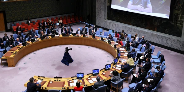 Volodimir Zelenski la Consiliul de Securitate ONU FOTO Getty Images jpg