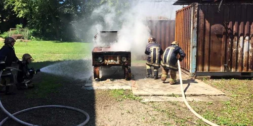 Baza de pregătire a pompierilor de la Siret. FOTO ISU Suceava