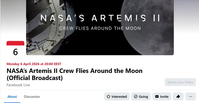 Momentul va fi transmis live pe Facebook. FOTO: captură Facebook