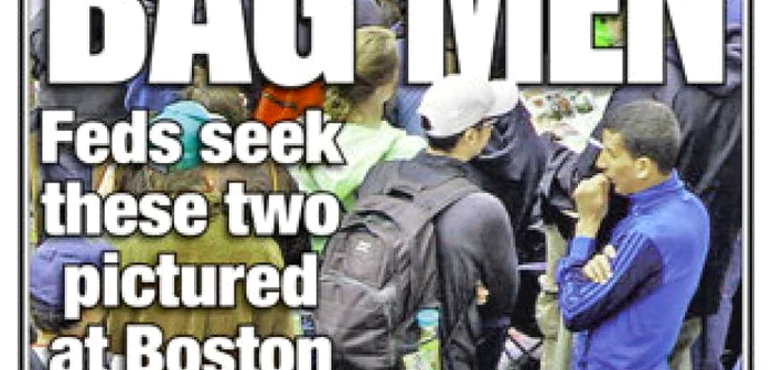 Prima pagină controversată a tabloidului The New York Post din 18 aprilie 2013