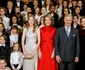 Regele Philippe al Belgiei și Regina Mathilde, cu Prințesa Elisabeta și Prințesa Eleonore 